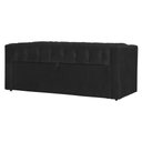 Ver imagem 3 de Calçadeira Baú Para Cama Box Emma Suede Cores - DS Estofados - King - Preto