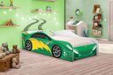 Ver imagem 4 de Cama Carro Fast Menino Verde Solteiro Com Colchão