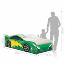 Ver imagem 2 de Cama Carro Fast Menino Verde Solteiro Com Colchão