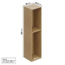 Ver imagem 5 de Módulo 45x180 1 Porta 1 Kit Prateleira 3 Gavetas Frame CabeCasa MadeiraOriginals