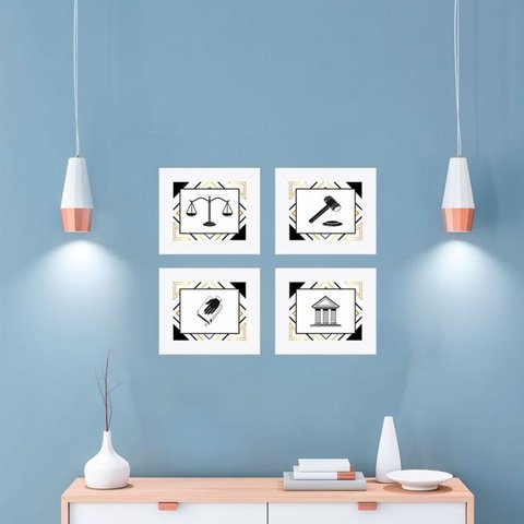 Quadro Profissão Direito Balança