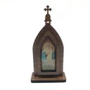 Ver imagem 2 de Capela Mãe Rainha Schoenstatt Madeira Pequena 14 Cm
