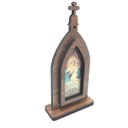 Ver imagem 1 de Capela Mãe Rainha Schoenstatt Madeira Pequena 14 Cm