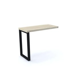 Mesa de Escritório Complemento 120x60cm Pé Tubular Pe40 em Mdp Cor Nogueira Casablanca Base - 1