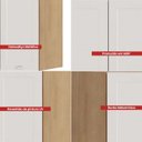 Ver imagem 3 de Armario Aereo 2 Portas 80 Cm Cd681 Branco Dtall