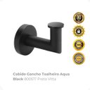 Ver imagem 2 de Cabide Gancho Toalheiro Aqua Black 800517 Preto Vitta
