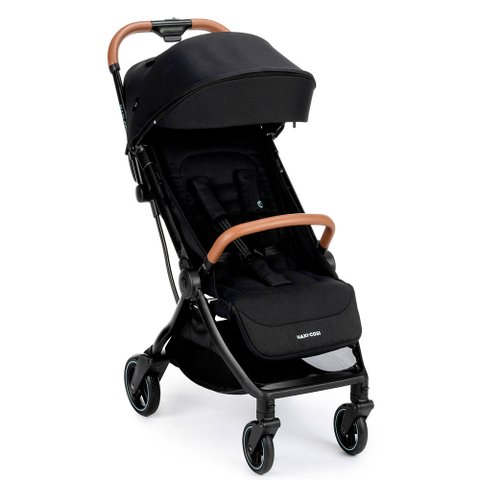 Carrinho Eva³ Maxi-cosi 3 Posições (0 a 22kg) + Mosqueteiro + Quebra-sol - Essential Black Maxi Cosi