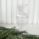 Ver imagem 2 de Vaso de Vidro Pequeno Decorativo Plissado para Flor Haste