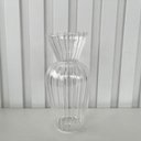 Ver imagem 3 de Vaso de Vidro Pequeno Decorativo Plissado para Flor Haste