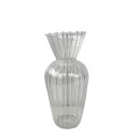 Ver imagem 1 de Vaso de Vidro Pequeno Decorativo Plissado para Flor Haste