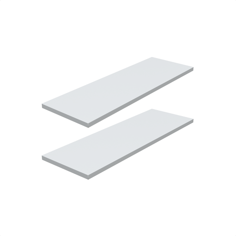 Kit 2 Prateleira Branca 60X20 + Suporte Flutuante Mdf  Organizadora Decoração Cozinha Banheiro Sala