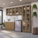 Ver imagem 1 de Lavanderia Modulada Kappesberg Celeste 4 Peças Nogueira 272cm