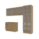 Ver imagem 2 de Lavanderia Modulada Kappesberg Celeste 4 Peças Nogueira 272cm