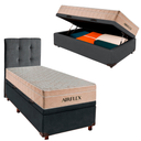 Ver imagem 5 de Kit Cama Box Bau + Cabeceira + Colchão Solteiro Molas Ensacadas - Airflex