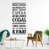 Adesivo de Parede Frase Boas Coisas Acontecem - 1