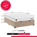 Ver mais imagens de Cama Box Baú Casal Bege + Colchão Life D33 Pillow Top 61x138x188cm Branco - e-Shop Casa