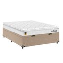 Ver imagem 4 de Cama Box Baú Casal Bege + Colchão Life D33 Pillow Top 61x138x188cm Branco - e-Shop Casa