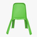 Ver imagem 3 de Kit 2 Cadeira Plástica Infantil Verde - Gibafer