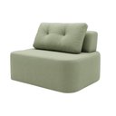 Ver imagem 3 de Poltrona Modular Cielo 80cm Recepção Loja Sala de Estar Bouclê Verde - Montanari'S Decor