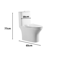 Vaso Sanitário Monobloco Esmaltado Completo Xambre Mx102 Cor:branco - 5