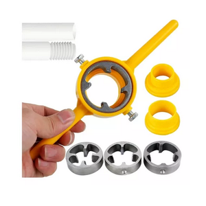 Jogo Tarraxa Canos Tubos Pvc 1/2 a 1 Pol Jogo 6 Peças Rosca Cor Amarelo