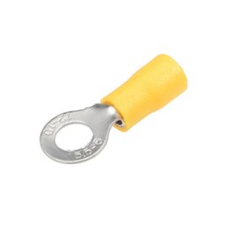 Terminal Olhal 4 a 6mm Furo 6mm Rv5.5-6 Amarelo M6 - 1000un - 3