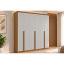 Ver imagem 1 de Guarda Roupa 6 Portas 4 Gavs Alonzo Lopas Amêndoa