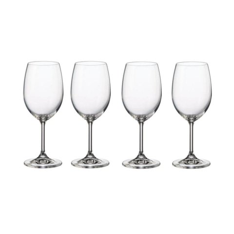 Kit Taça de Cristal Vinho Branco 350ml com 4 unidades - Bohemia