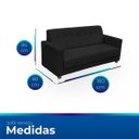 Ver imagem 6 de Sofá + 2 Poltrona para Sala de Estar Moderno Confortável Veneza Suede