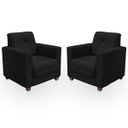 Ver imagem 5 de Sofá + 2 Poltrona para Sala de Estar Moderno Confortável Veneza Suede