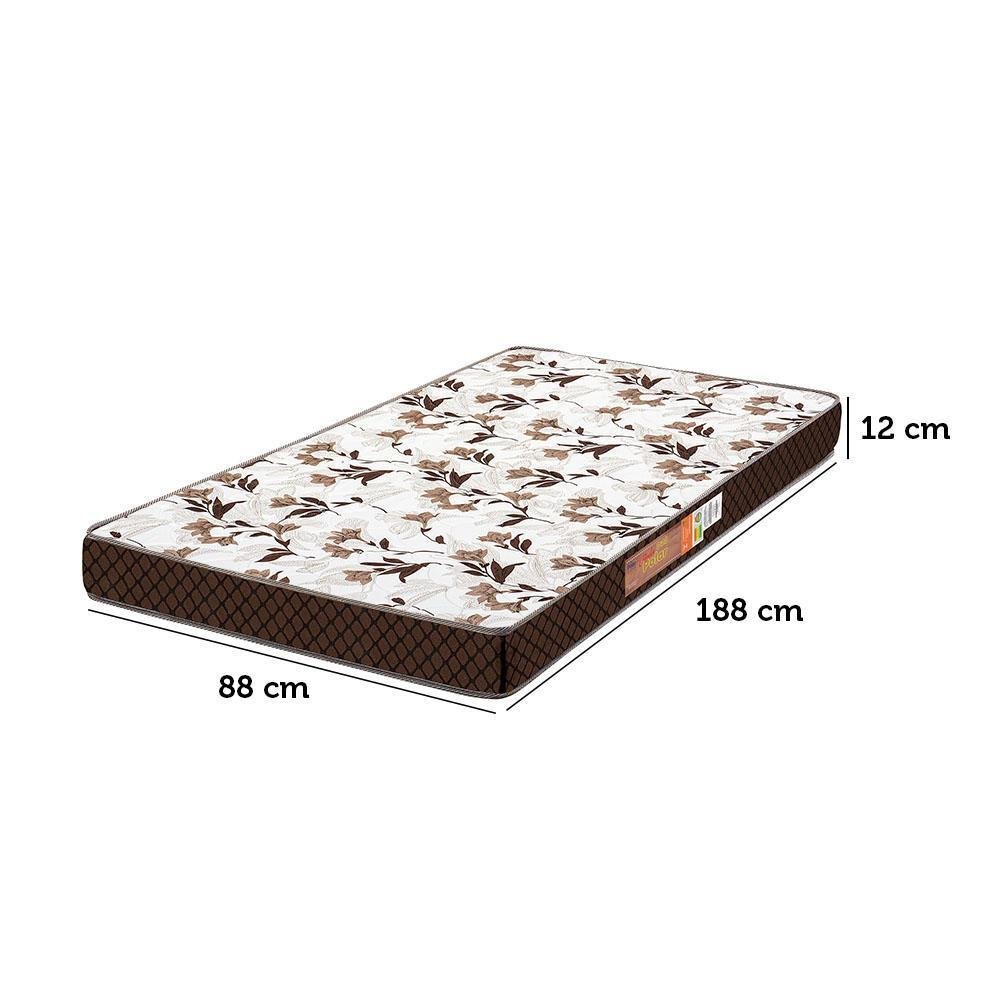 Colchão Solteiro Carolina Baby D20 para Cama Infantil 188 x 88 x 12 Cm Marrom Tabaco - 3