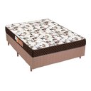 Ver imagem 1 de Cama Box Casal: Colchão Espuma Polar Pérola + Base CRC Rústico Clean(138x188)