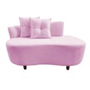 Ver imagem 3 de Namoradeira Sofá Feijão Suria Orgânica Couro Rosa Bebê