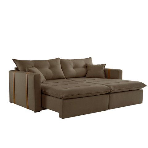 Sofa Cama e Reclinavel Lisboa 1,80m 03 Lugares Mola Ensacada Txr