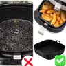 Kit 4 Formas Silicone Fritadeira Quadrada Airfryer 16cm - 5