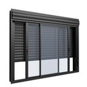Ver imagem 1 de Janela com Persiana Integrada Maxx 2 Folhas Preto - 120x120