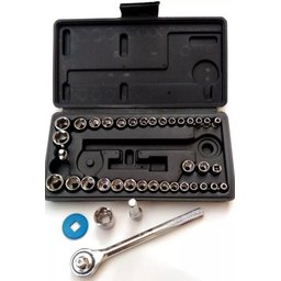 Kit Jogo Chave Catraca Reversível Jogo De Soquete 40 Pçs Fertak - 4
