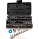 Ver imagem 4 de Kit Jogo Chave Catraca Reversível Jogo De Soquete 40 Pçs Fertak