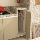 Ver imagem 3 de Suporte Porta Espetos Lateral em Inox - Uso Interno