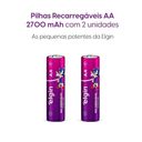 Ver imagem 4 de Pilha Recarregável Elgin Aa 2700mah Blister com 04 Unidades
