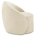 Ver imagem 6 de Poltrona Sala Decorativa Redonda 91cm Steve Suede Bege I01 - Mpozenato