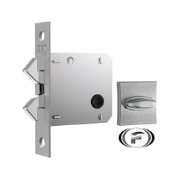 Fechadura 1006 Bater Correr Banheiro Escov Roseta Quadr Stam - 1