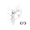 Fechadura 1006 Bater Correr Banheiro Escov Roseta Quadr Stam - 2