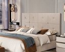 Ver imagem 1 de Painel de Cama Box Botão Casal 1,40 Elegance Cor Bege/areia - Comprar Moveis em Casa