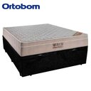Ver imagem 4 de Cama Baú Casal Suede + Colchão Casal Ortobom Airtech Molas Springpocket (65x138x188) Preto