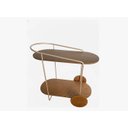 Ver imagem 1 de Carrinho Adega Bar Laminado Armação Champanhe