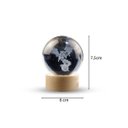 Ver imagem 3 de Luminária Abajur Globo Dragão Led Usb Enfeite Decorativo Esfera de Vidro 3d Base de Madeira