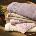 Ver imagem 3 de Toalha de Banho Karsten Provence 99% Algodão 70cm X 135cm - Eucalipto