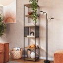 Ver mais imagens de Rack 1 Gaveta Estante com Prateleira Industrial 17x23 Mell Preto Pp