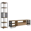 Ver imagem 1 de Rack 1 Gaveta Estante com Prateleira Industrial 17x23 Mell Preto Pp